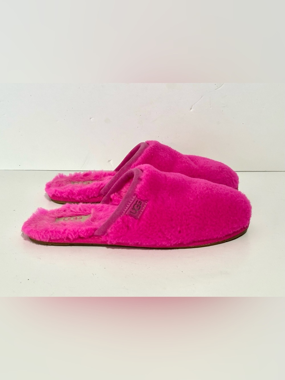 UGG Fluffette Women's Size 8 Cosy Slippers Rock Rose Pink Plush Soft - Picture 2 of 10